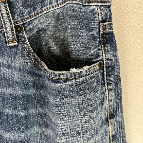 Levi's Jeans Mens Blue Denim 550 Relaxed Fit Straight Leg 5 Pockets Cotton 34x34 - Picture 11 of 16